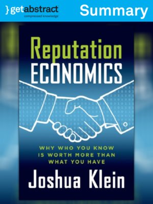 cover image of Reputation Economics (Summary)